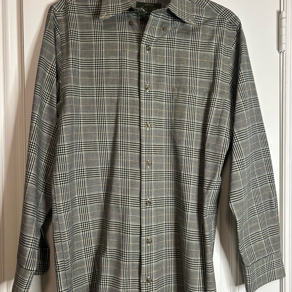 Orvis Men's signature collection vintage Button Down Shirt size small pre owned